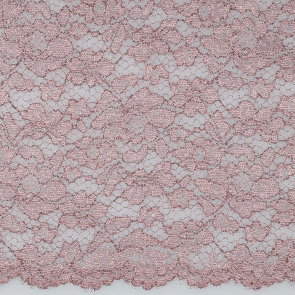 Lace fabric - smoky lilac 130 g/m²