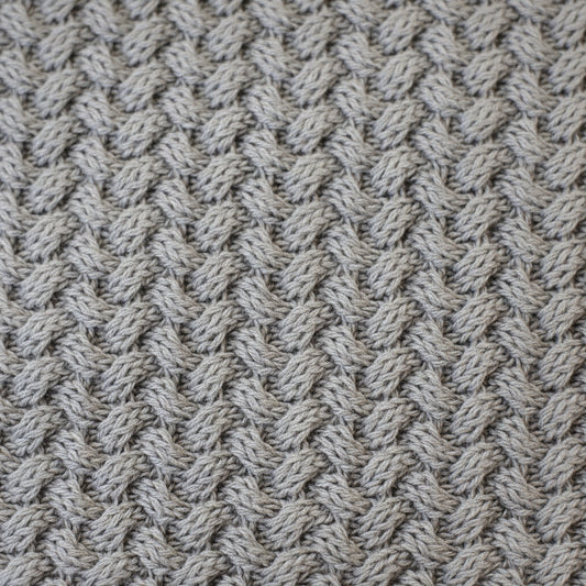 Attēls ar 100% kokvilnas adījums - tumši pelēks 525 g/m² – pieejams Šarlotes audumi