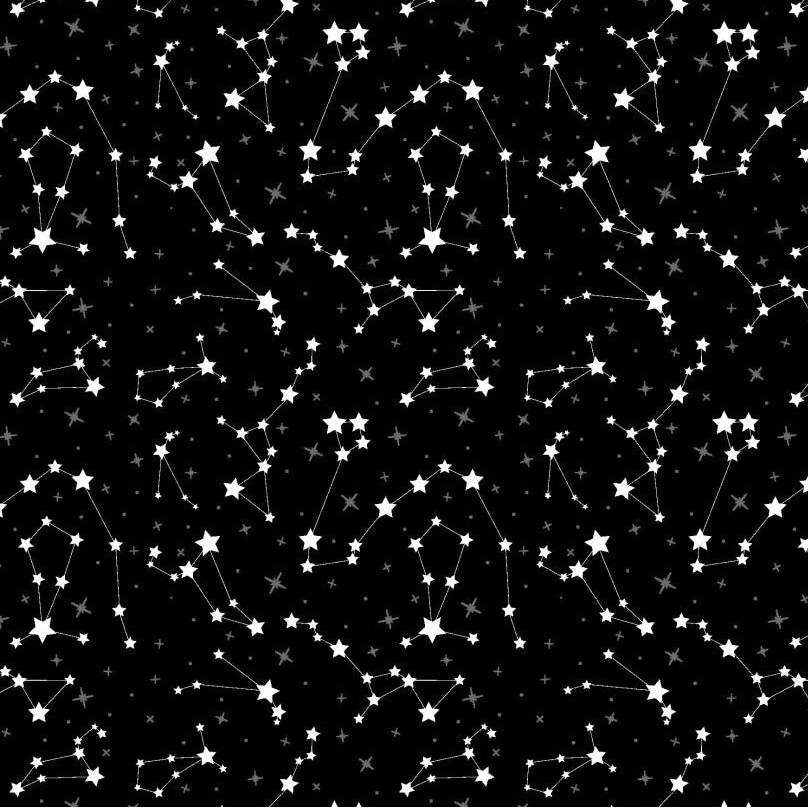 Attēls ar 100% Kokvilnas audums - zvaigznājs 125 g/m² – pieejams Šarlotes audumi