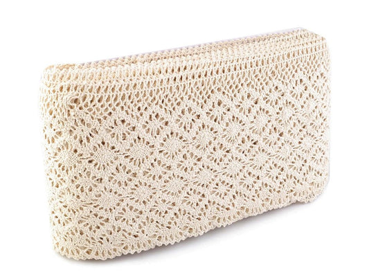 100% Kokvilnas mežģīne|14 cm| dabīga