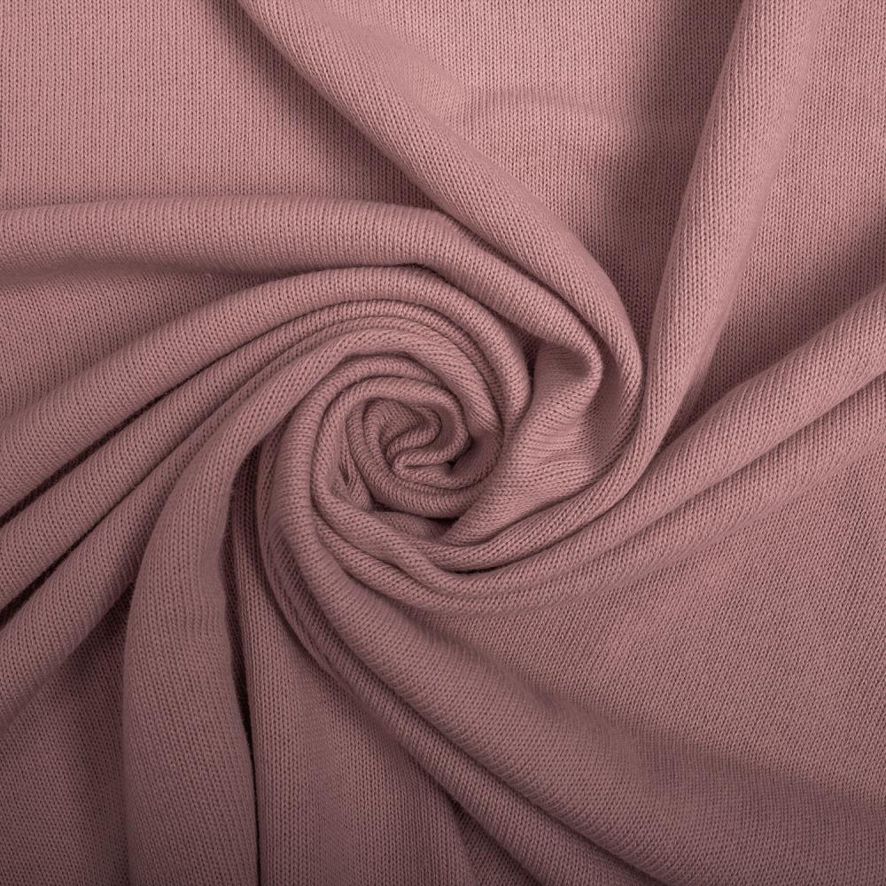 Attēls ar 100% kokvilnas rievots adījums - pūderrozā 280 g/m² – pieejams Šarlotes audumi