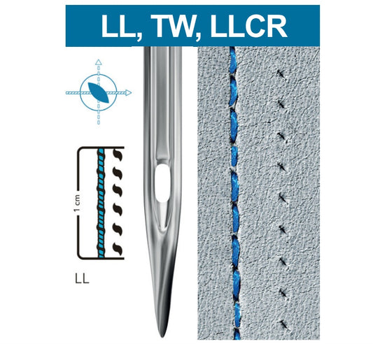 Adhesive needles for industrial sewing machines SCHMETZ 134 LL - leather (10 pcs.)