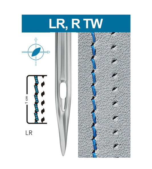 Adhesive needles for industrial sewing machines SCHMETZ 134 LR - for leather (10 pcs.)
