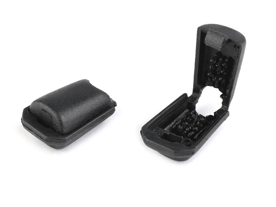 Klappbares Kordelende – schwarz (20er-Set)