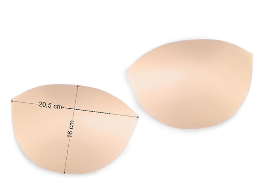 Bra inserts for swimsuits, lingerie, corsets - white size 38