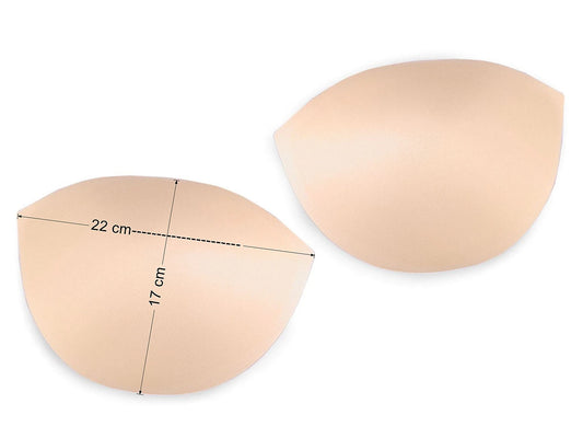 Bra inserts for swimsuits, lingerie, corsets - white size 42