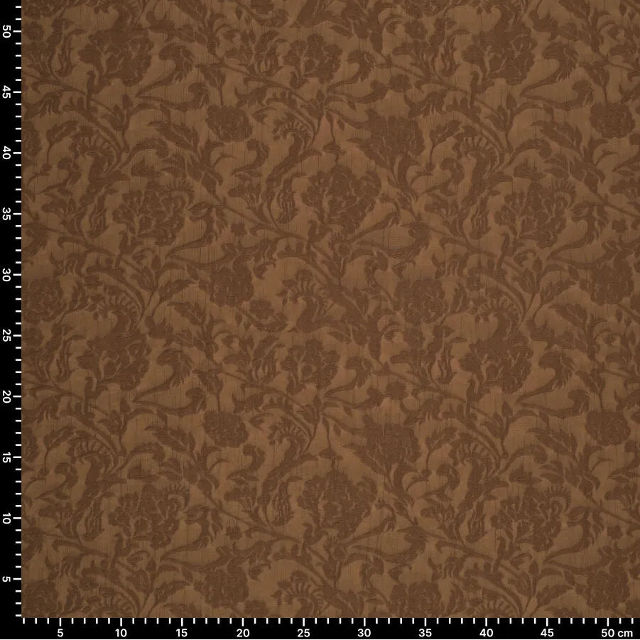 Viskosegewebe mit braunem elegantem Muster