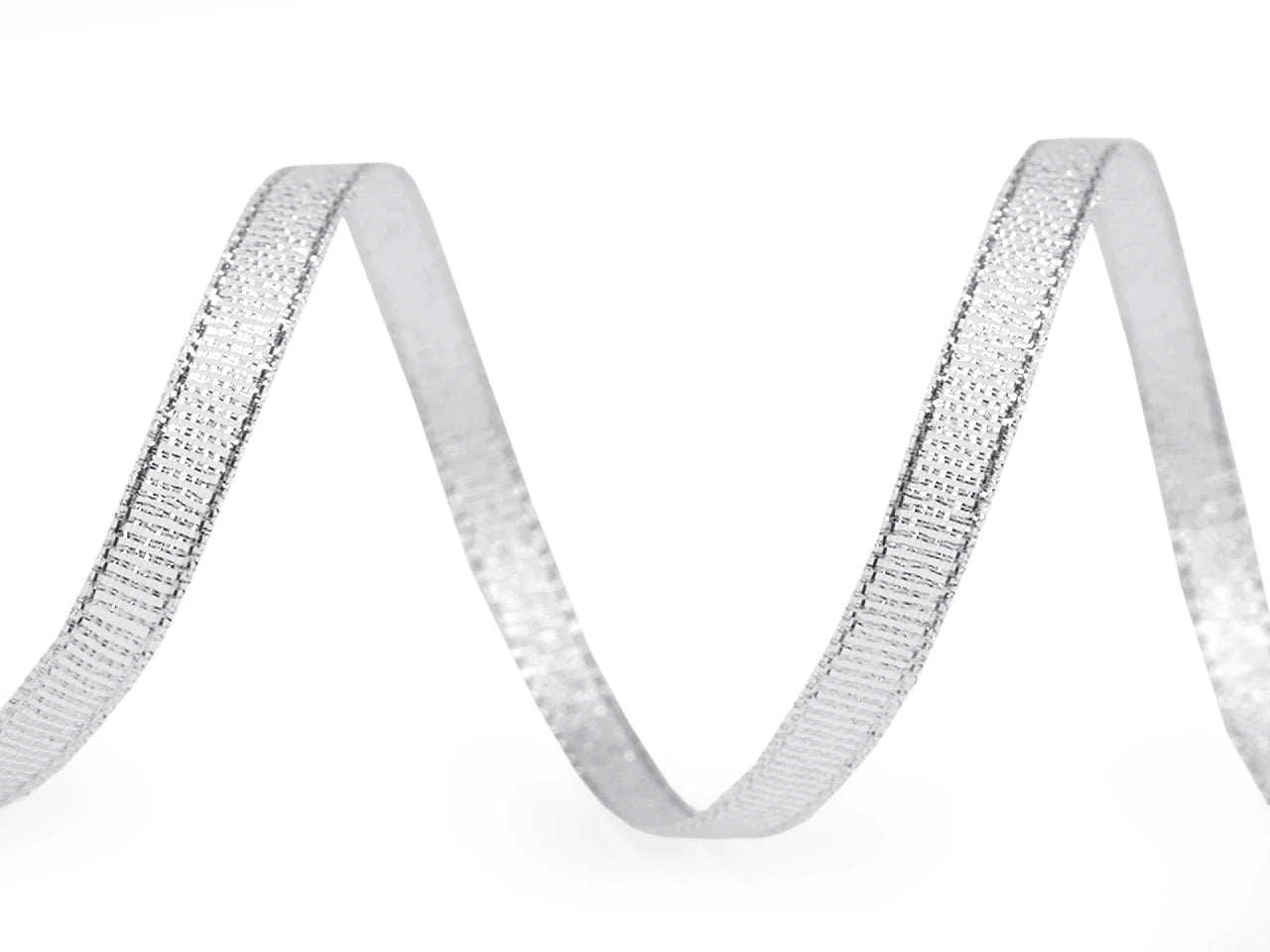 Frayed ribbon with lurex | 6 mm 22.5 m | gold or silver