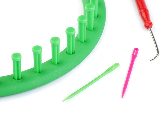 Tapošanas (Knitting Loom) apaļais adīšanas rāmis cepurēm un šallēm –Ø24 cm