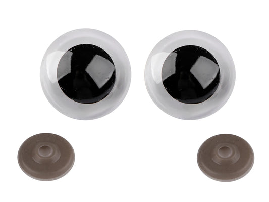 Toy eyes Ø40 mm-transparent (1 pair per pack)