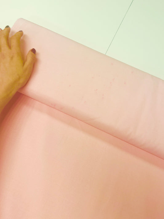 100% tissu en coton - rose pâle