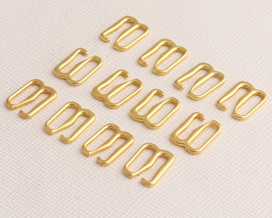 Metal adjuster-hook for laundry 12 mm-gold (pack of 10 pcs)