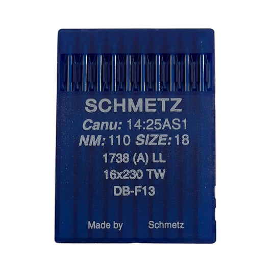 Attēls ar Adatas rūpnieciskajām šujmašīnām SCHMETZ DBx1 LL - ādai (10gab.) – pieejams Šarlotes audumi