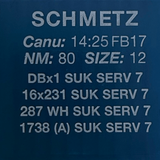 alt
Needles for industrial sewing machines SCHMETZ DBx1 SUK SERV 7 – for knitwear, denim, and stretch fabrics (10 pcs.)