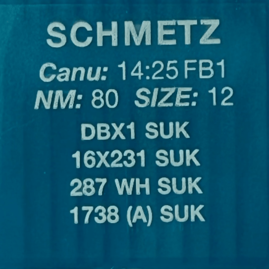 Adatas rūpnieciskajām šujmašīnām SCHMETZ DBx1 SUK – trikotāžai un džinsam (10gab.)