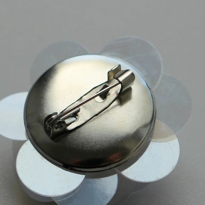 Apaļa piespraude brošu un spādzīšu izgatavošanai Ø25 mm| komplektā 10 gab