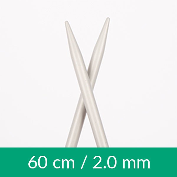 Bild mit Rundstricknadeln DROPS 60 cm | Größe 2,0 mm – 5,0 mm – online erhältlich bei Šarlotes audumi