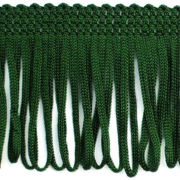 Attēls ar Bārkstis 8 cm plata - tumši zaļa – pieejams Šarlotes audumi