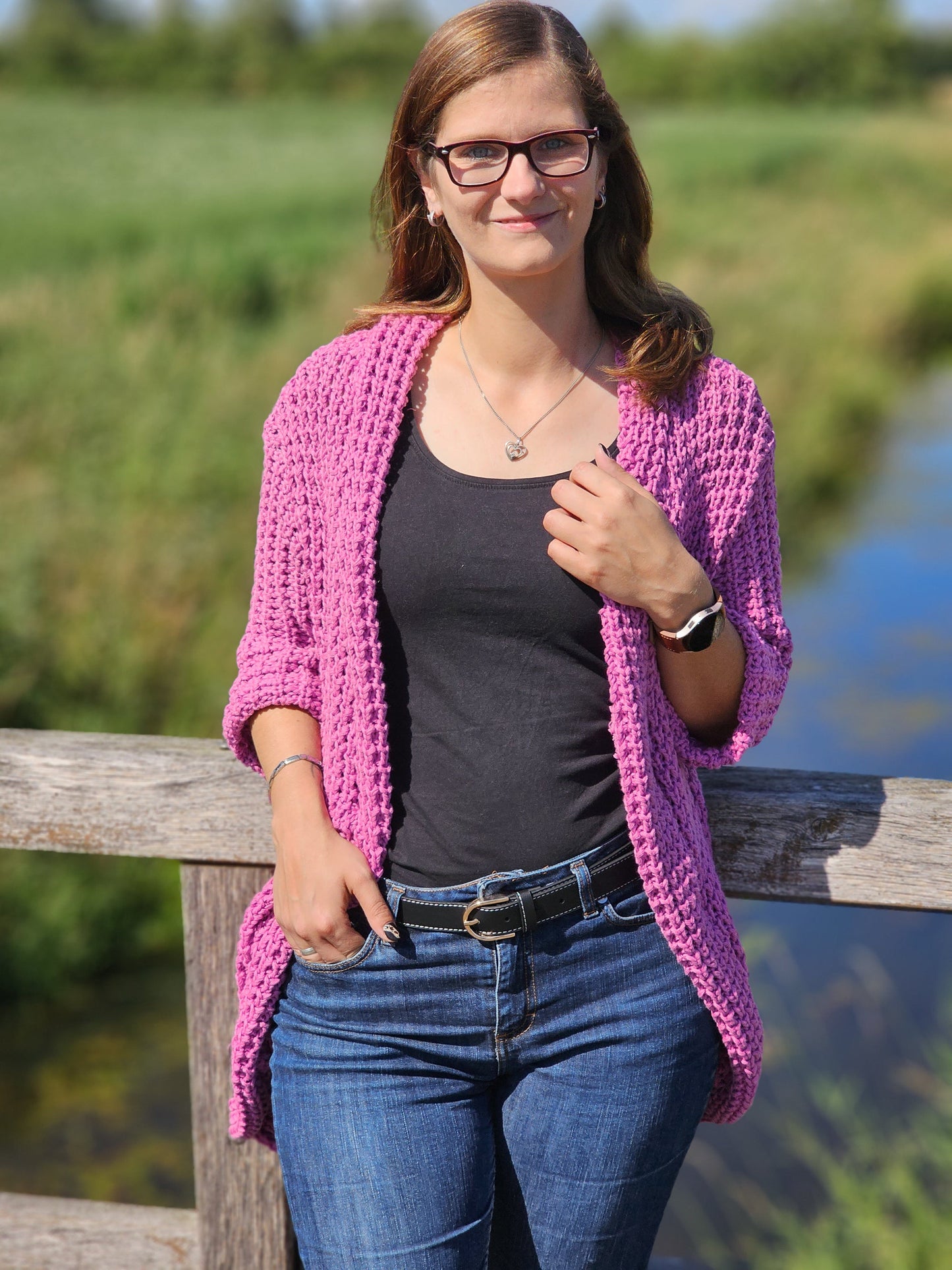 Attēls ar Biezs 100 % kokvilnas adījums - rozā 615 g/m² – pieejams Šarlotes audumi