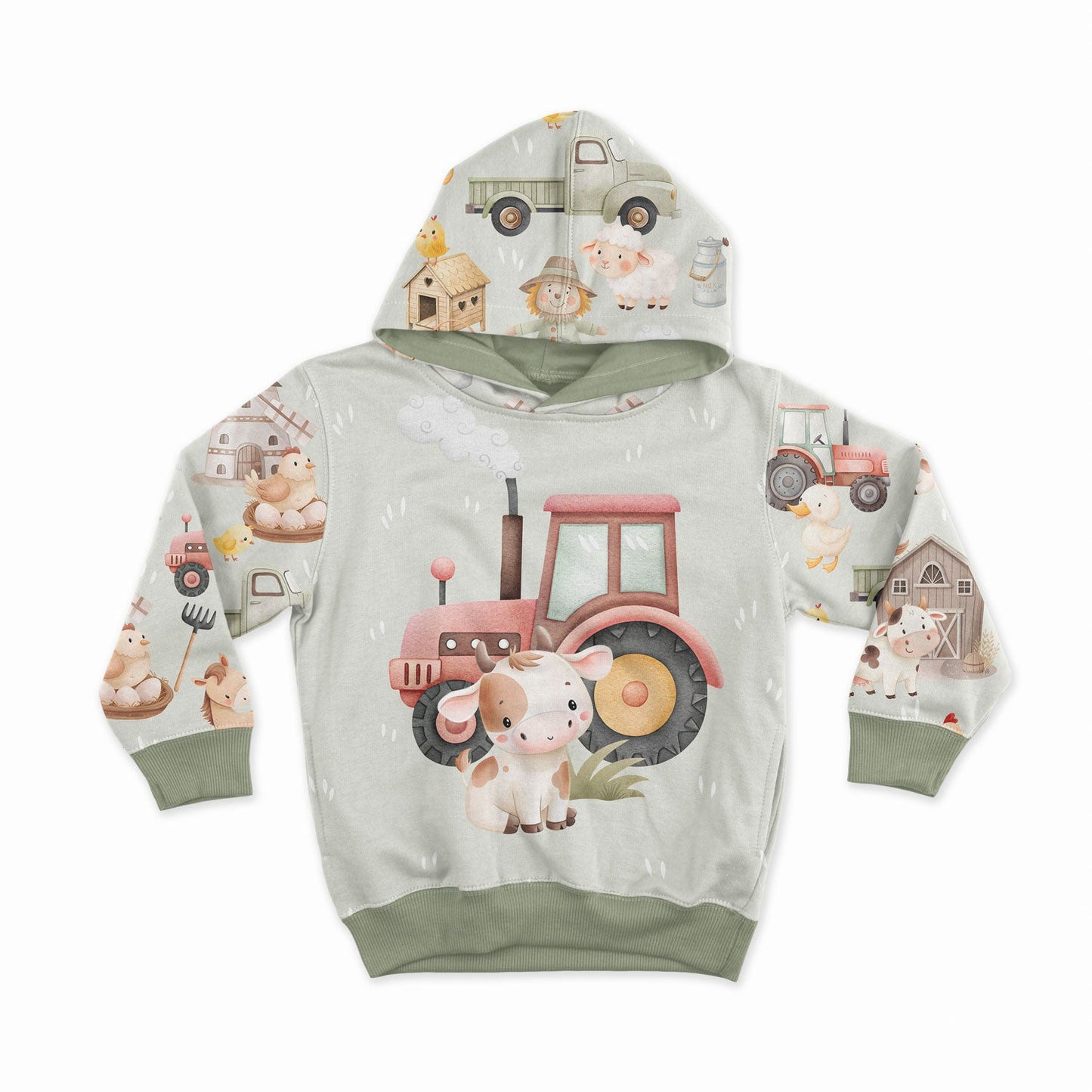 Image avec panneau en tricot bouclé - petit veau mignon 250 g/m² | Design - 04 – disponible chez Šarlotes audumi