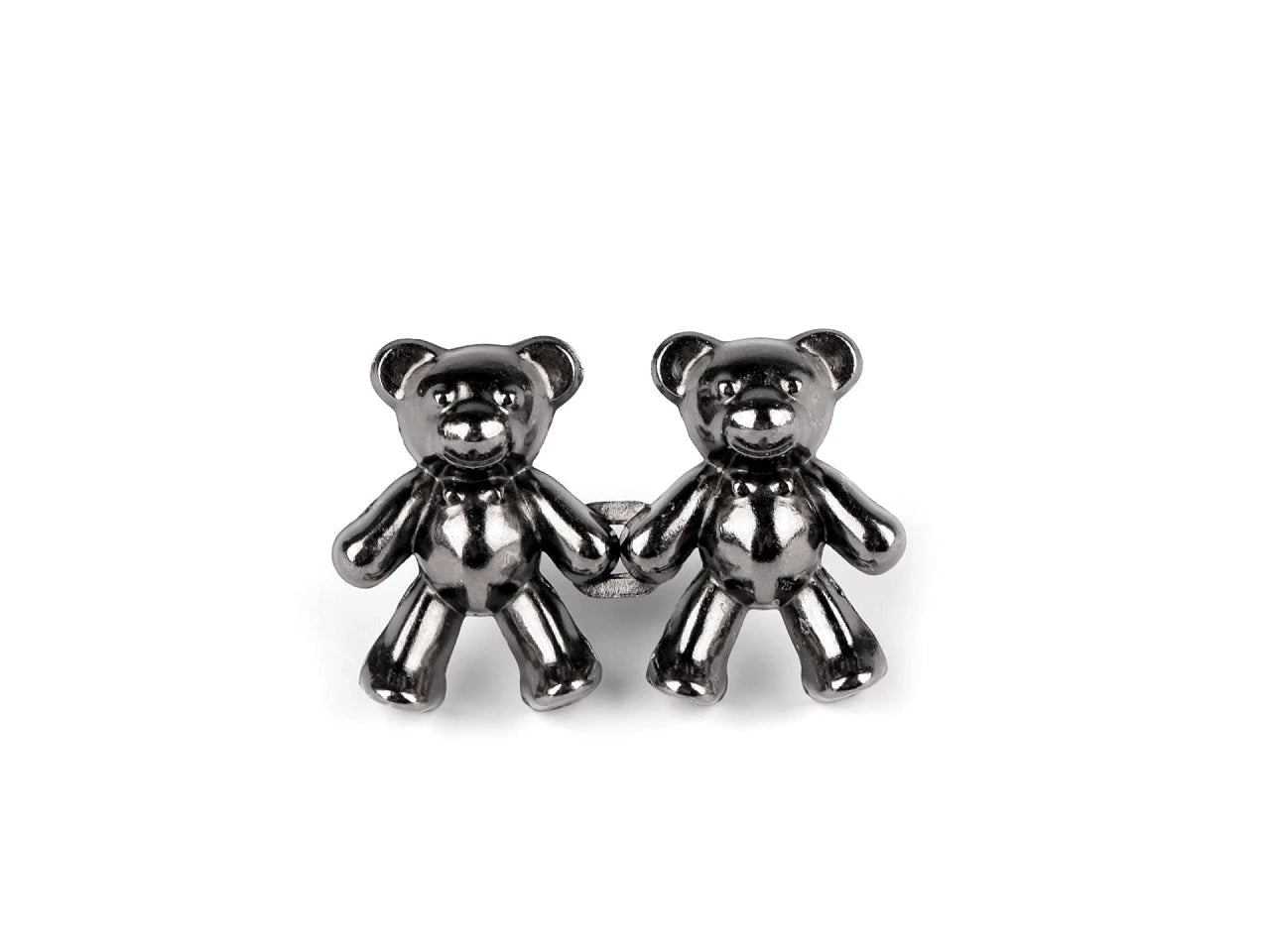 Attēls ar Dekoratīva sprādze– lāča dizains 20×40 mm – pieejams Šarlotes audumi