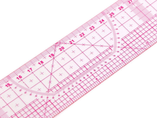 Drēbnieku lineāls 5×60 cm