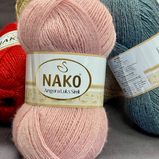 Dzija NAKO ANGORA LUKS SIMLI ar mirdzumu - 550m 100g