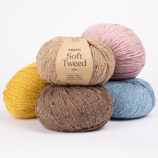 Dzijas DROPS Soft Tweed - 50 g / 130 m