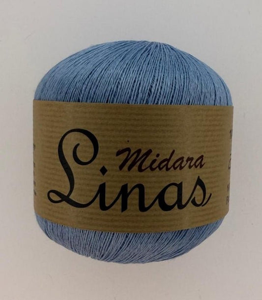Dzijas, lina diegi Midara Linas – 100 g/ 600 m