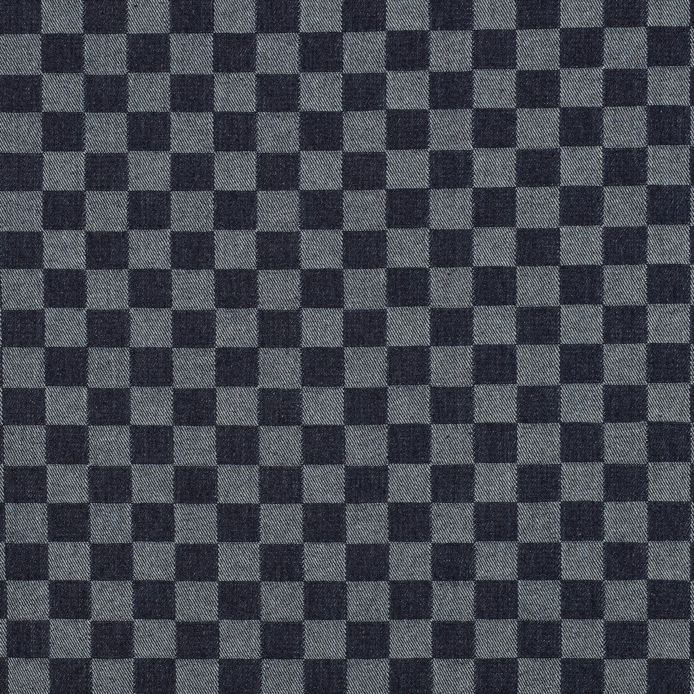 Džinsu audums - rūtis 330 g/m²