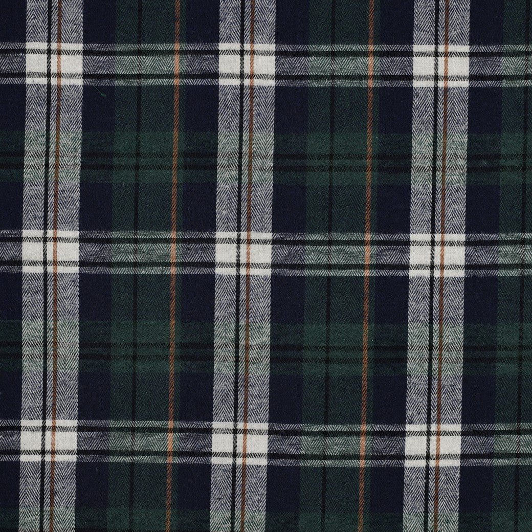 Image de la flanelle - vert foncé à carreaux 137 g/m² – disponible chez Šarlotes audumi