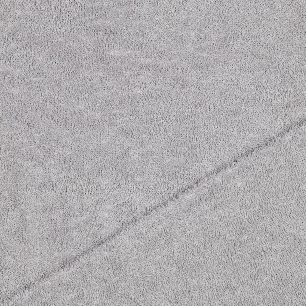 Image de tissu éponge gris clair 340 g/m² – disponible chez Šarlotes audumi