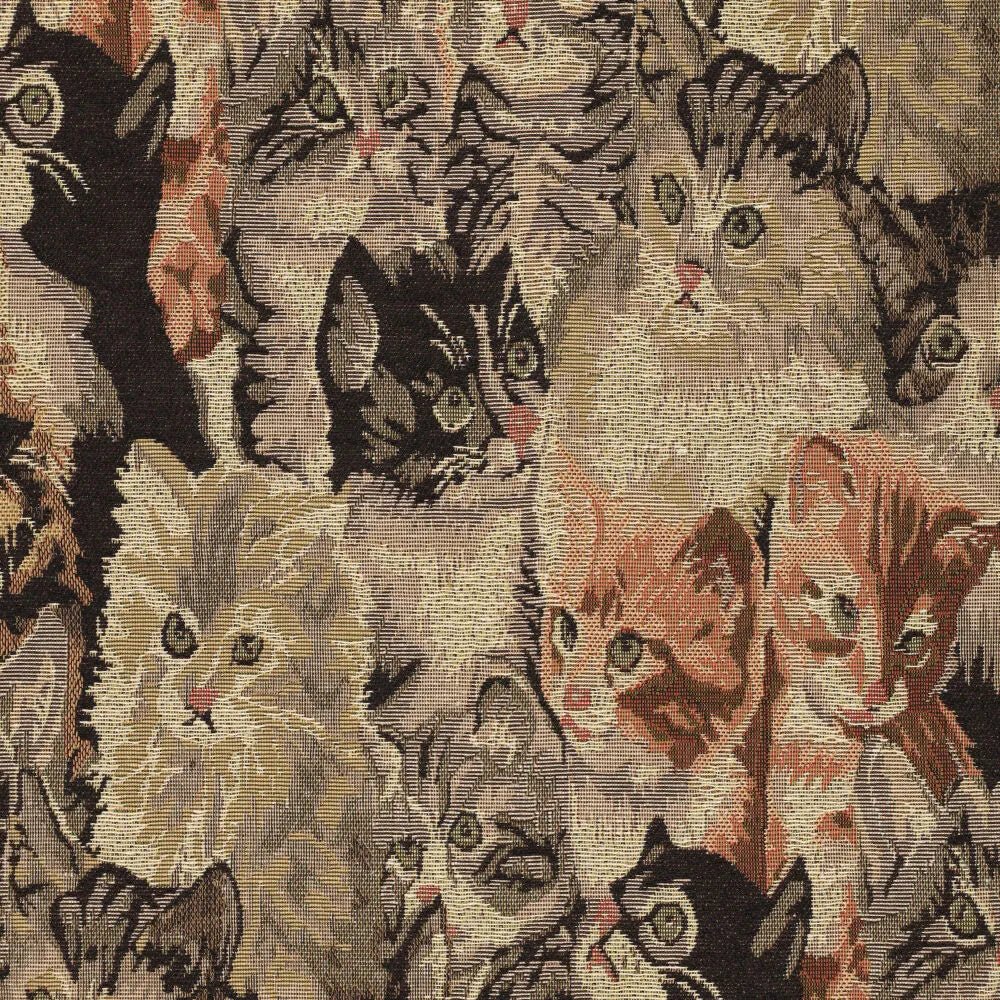 Attēls ar Gobelēns - kaķīši 260 g/m² – pieejams Šarlotes audumi