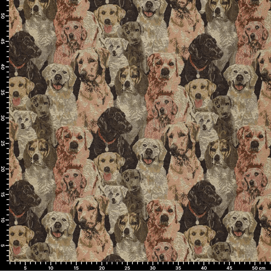 Attēls ar Gobelēns - suņi 260 g/m² – pieejams Šarlotes audumi