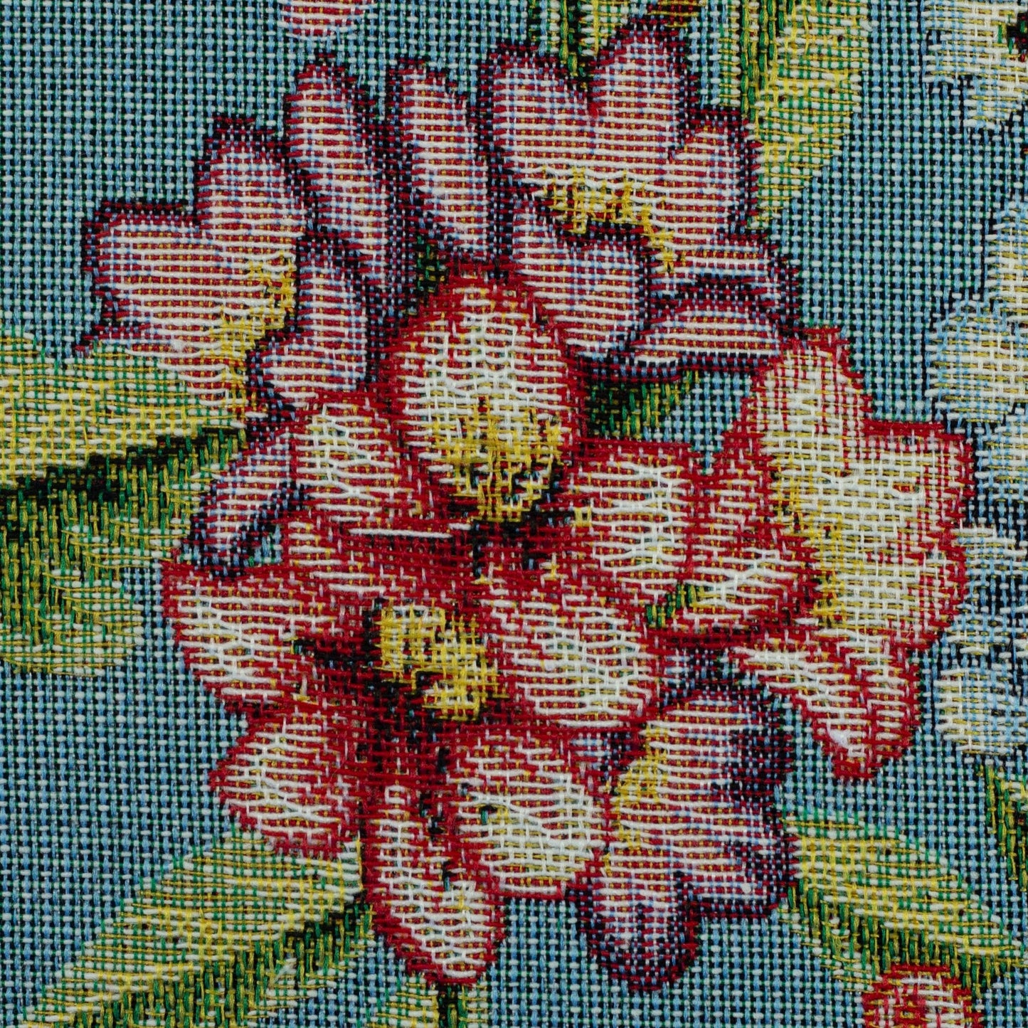 Gobelēns - ziedu glezna uz zila fona 330 g/m²