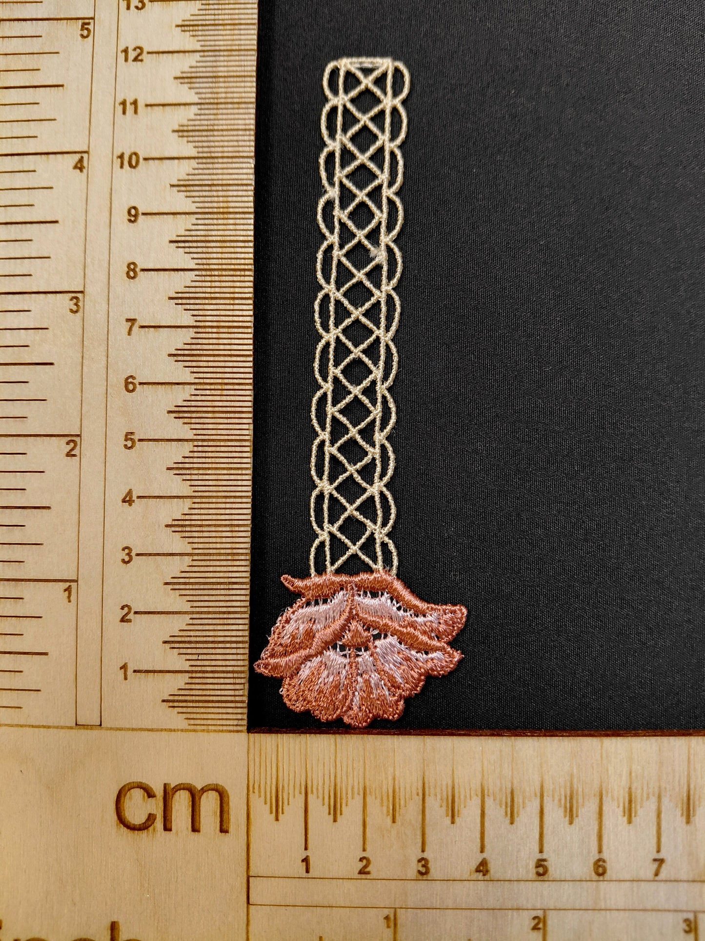 Image with patch/embroidery 12 x 4 cm – available from Šarlotes audumi