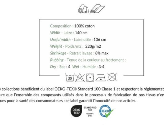Puuvillainen vohvelineulos – khakinvihreä hienolla kuviolla 220 g/m²