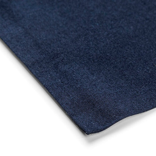 Attēls ar Kokvilnas auduma maisiņš ar garajiem rokturiem 38 x 42 cm 140 g/m² - tumši zils – pieejams Šarlotes audumi