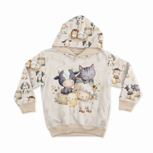 Attēls ar Kokvilnas cilpiņtrikotāža - jautrā fermas draugu kompānija 250 g/m² | Dizains - 02 – pieejams Šarlotes audumi