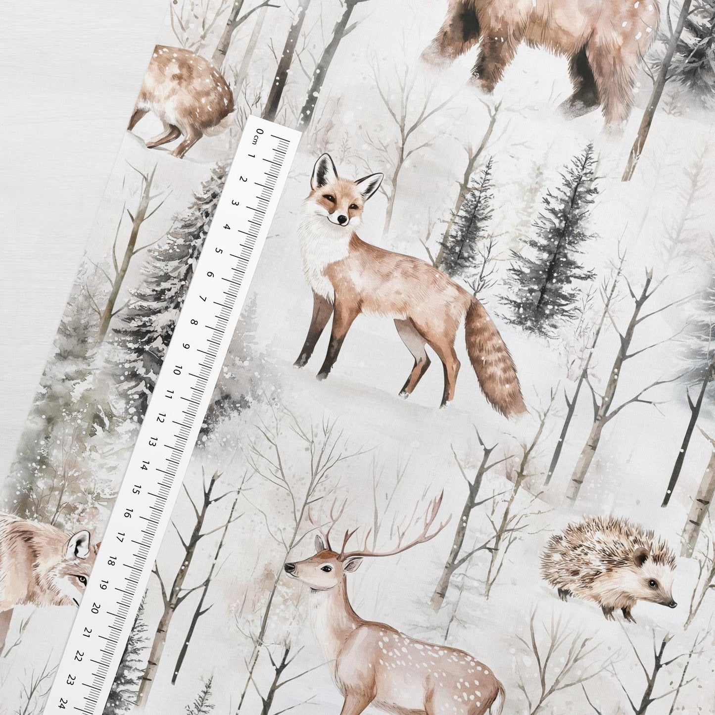 Attēls ar Kokvilnas cilpiņtrikotāža - ziemas pasaka 250 g/m² – pieejams Šarlotes audumi