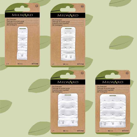 Krūštura apkārtmēra pagarinātājs Milward 50 mm, 3 āķi - balts