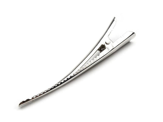 Metāla krokodīlveida matu sprādzes ar zobiņiem| 75 mm x 10 mm| 4 gb.