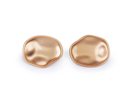 Attēls ar Metāla pogas ar kājiņu, 29 mm (neregulāra forma) – pieejams Šarlotes audumi