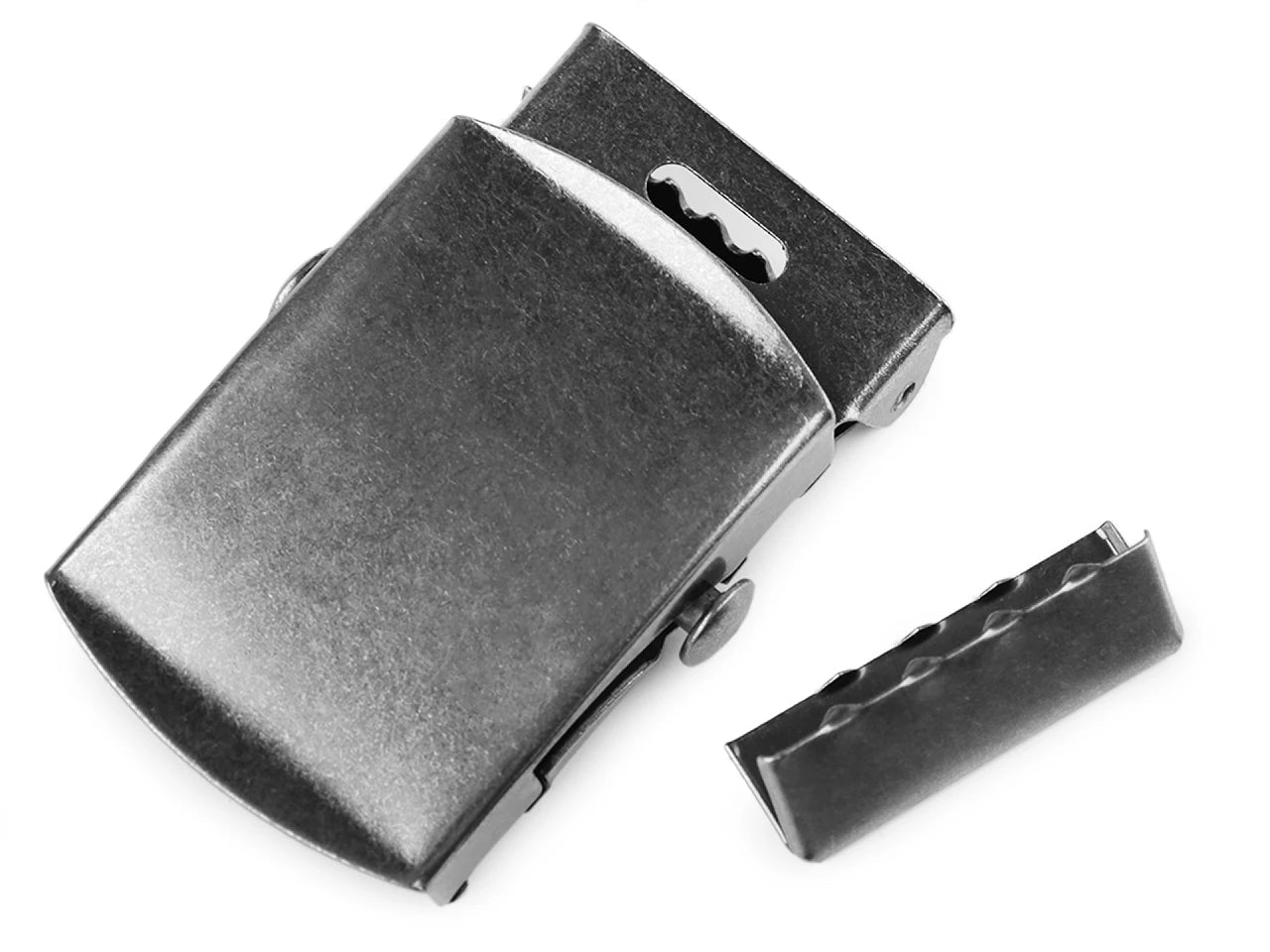 Attēls ar Metāla sprādze jostai ar nobeiguma galu – 30 mm|dažādu toņu – pieejams Šarlotes audumi