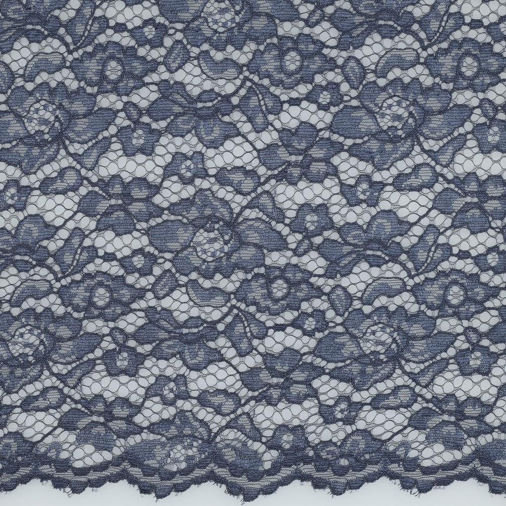 Attēls ar Mežģīņu audums - džinsu zils 130 g/m² – pieejams Šarlotes audumi