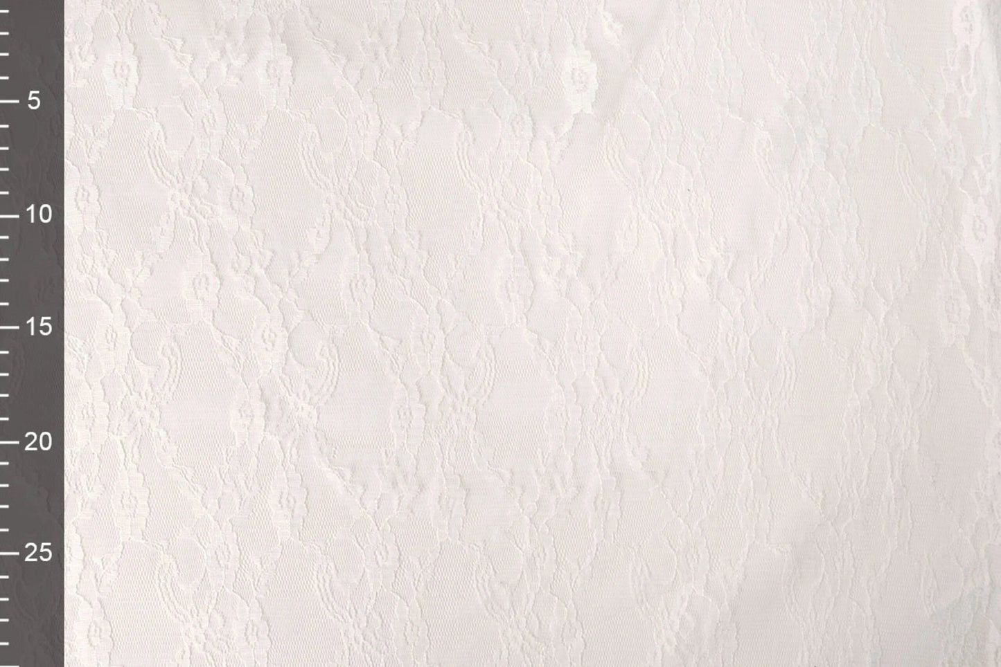 Mežģīņu audums smalks - balts 50 g/m²