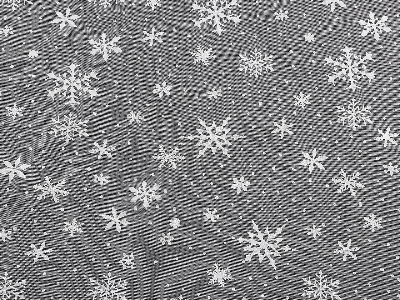 Mīksts tills ar sniegpārsliņām un pumpiņām 23 g/m²