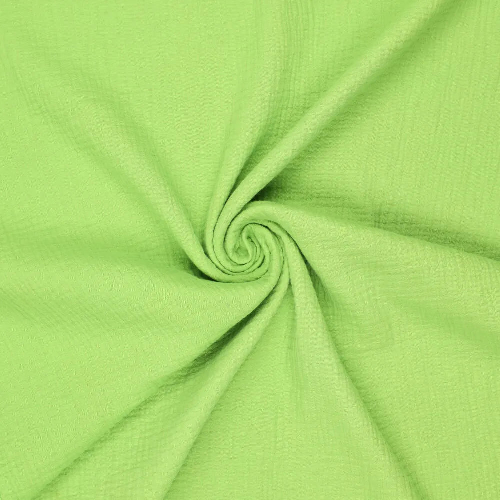 Attēls ar Muslīns - koši zaļš 125 g/m² – pieejams Šarlotes audumi