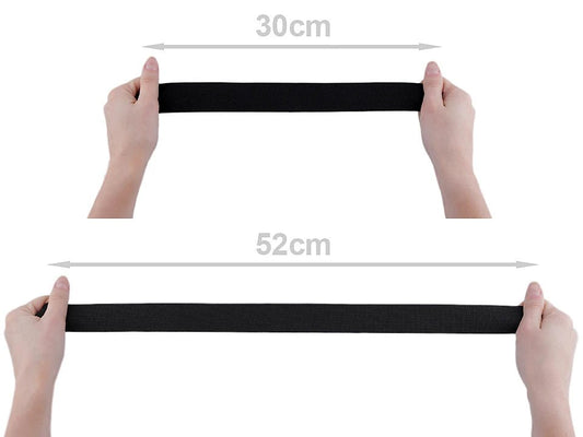 Plakanā gumija - 3,5 cm balta