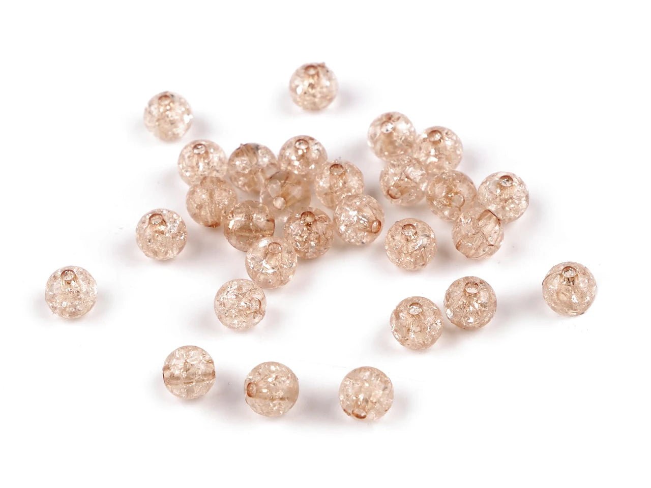 Plastmasas pērlītes Ø8 mm 30 g| dažādu toņu